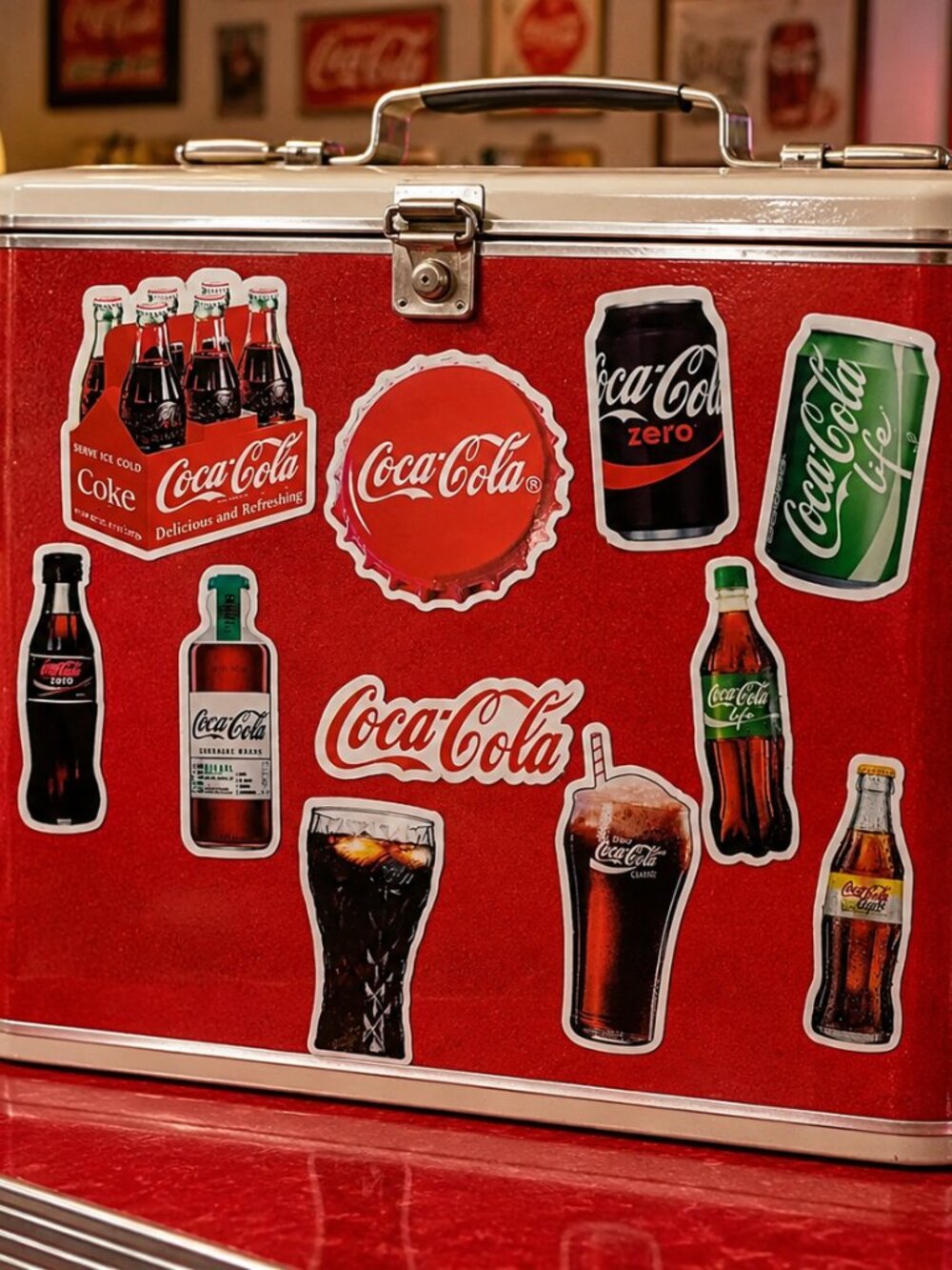Coca-Cola Stickers 11pc Coke Zero Life Retro Soda Vinyl Decal Variety Pack Lot